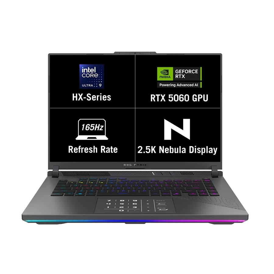 ASUS ROG Strix G16 G615LP Intel Core Ultra 9 275HX 32GB RAM 1TB SSD 16 Inch 2.5K QHD+ WQXGA Display Copilot & AI Optimized Volt Green Gaming Laptop