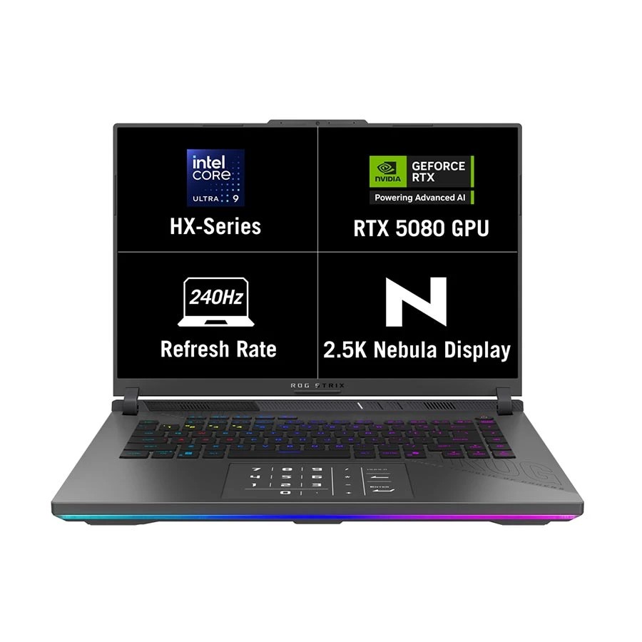 ASUS ROG Strix SCAR 16 G635LW Series 2 Intel Core Ultra 9 275HX 32GB RAM 2TB SSD 16 Inch QHD+ Off Black Gaming Laptop