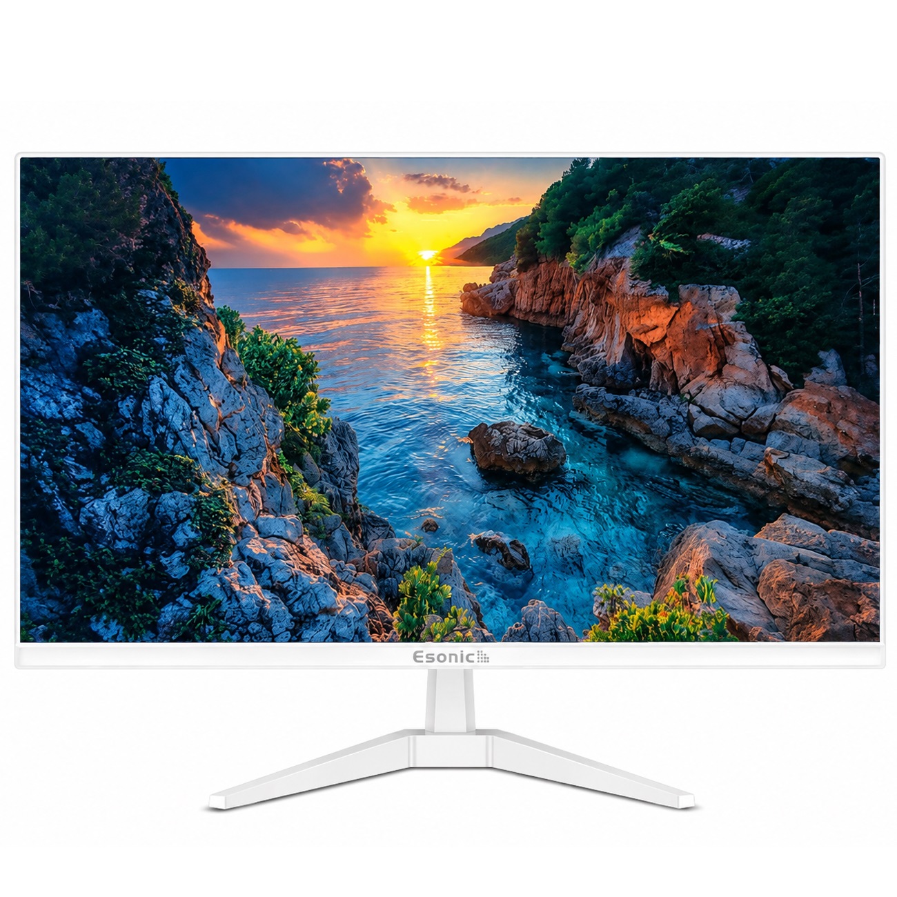 Esonic ES-22S (White) 21.5 Inch FHD Micro-border Display Monitor