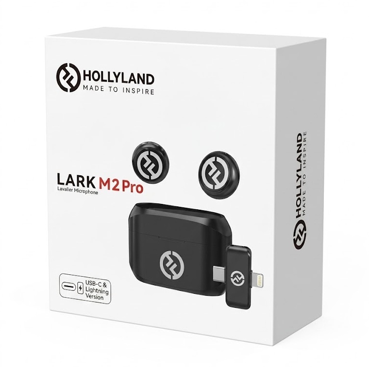 HOLLYLAND LARK M2 Pro Wireless Lavalier Microphone