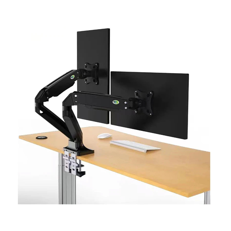 Kaloc DS110-2 17-33 Inch Dual Monitor Arm Gas-Strut Flexi Desk Mount Stand