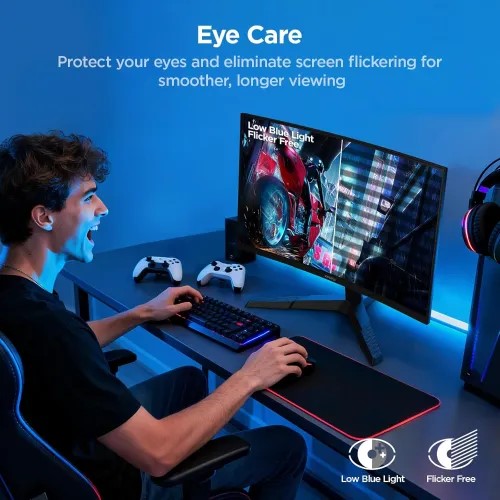 KOORUI 27E6QCA 27-inch 180Hz 2K QHD VA Curved Gaming Monitor