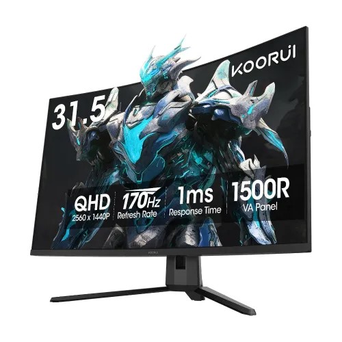 KOORUI G3221SC 31.5-inch 170Hz 2K QHD VA Curved Gaming Monitor