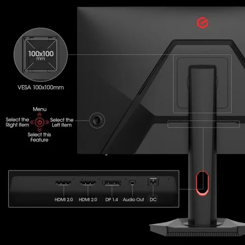 KOORUI S2721PM 27-inch 2K QHD 200Hz 1ms QD Mini-LED Gaming Monitor