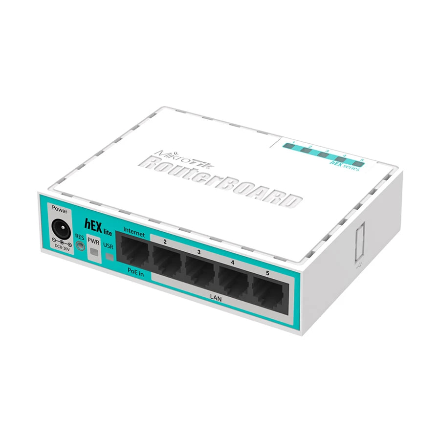 MikroTik hEX Lite RB750r2 850MHz 5Port 64MB RAM OS4 Router