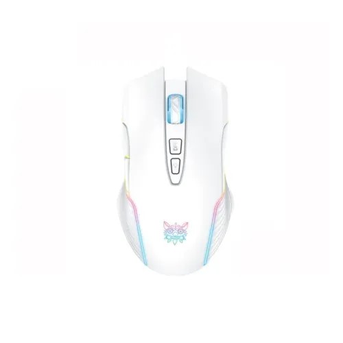 Onikuma CW905 6400 DPI RGB 2.4GHz Wireless Gaming Mouse With Breathing LED Color (White)