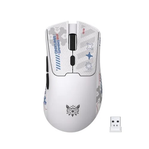 Onikuma DM01 Tri-Mode Wireless Gaming Mouse With Sticker-White