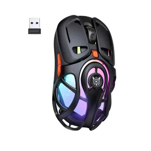 Onikuma DM02 Tri-Mode Honeycomb Shell RGB Gaming Mouse-Black