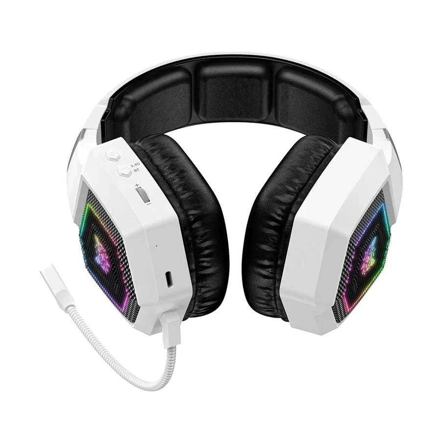 Onikuma GT806 Tri-mode Wireless White Gaming Headphone
