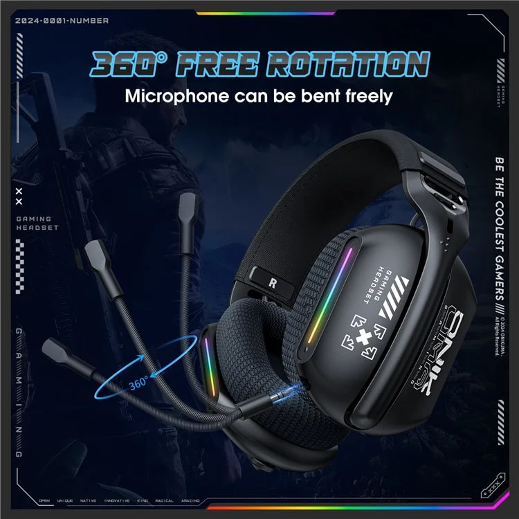 Onikuma GT808 Wireless Bluetooth Headphone