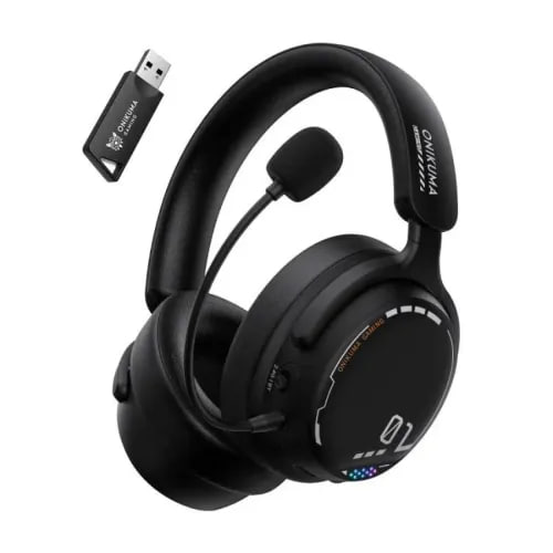 Onikuma GT886 Tri-Mode Wireless Black Gaming Headphone