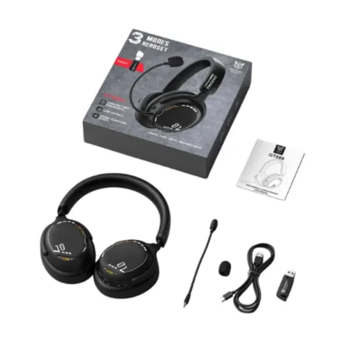 Onikuma GT886 Tri-Mode Wireless Black Gaming Headphone