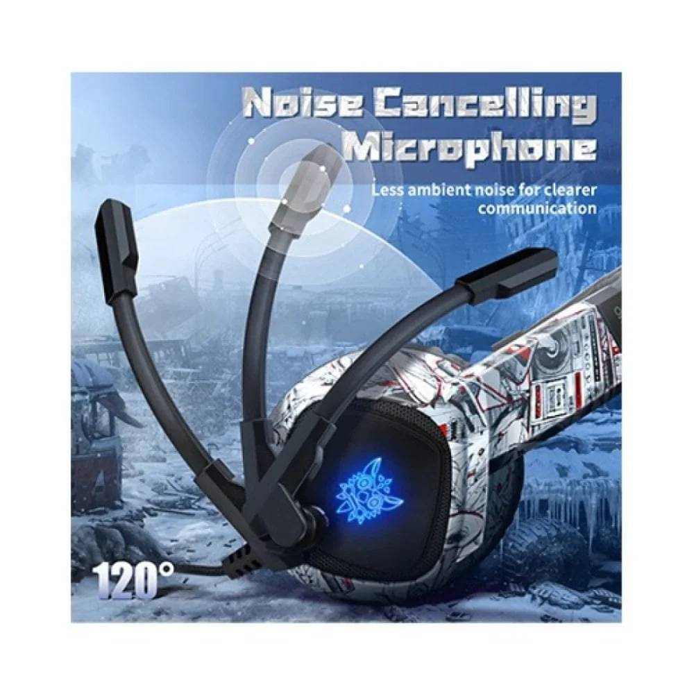 ONIKUMA K19 RGB Camou-White Gaming Headphone