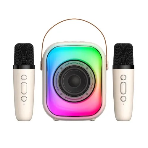ONIKUMA L7 Wireless Mini Bluetooth Speaker With Microphone RGB-White
