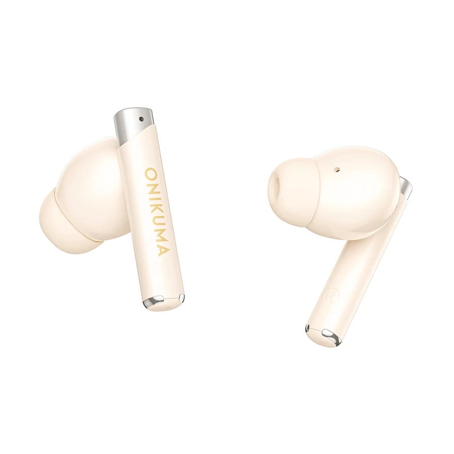 Onikuma T18 ENC 300mAh Wireless (Beige) Earbuds