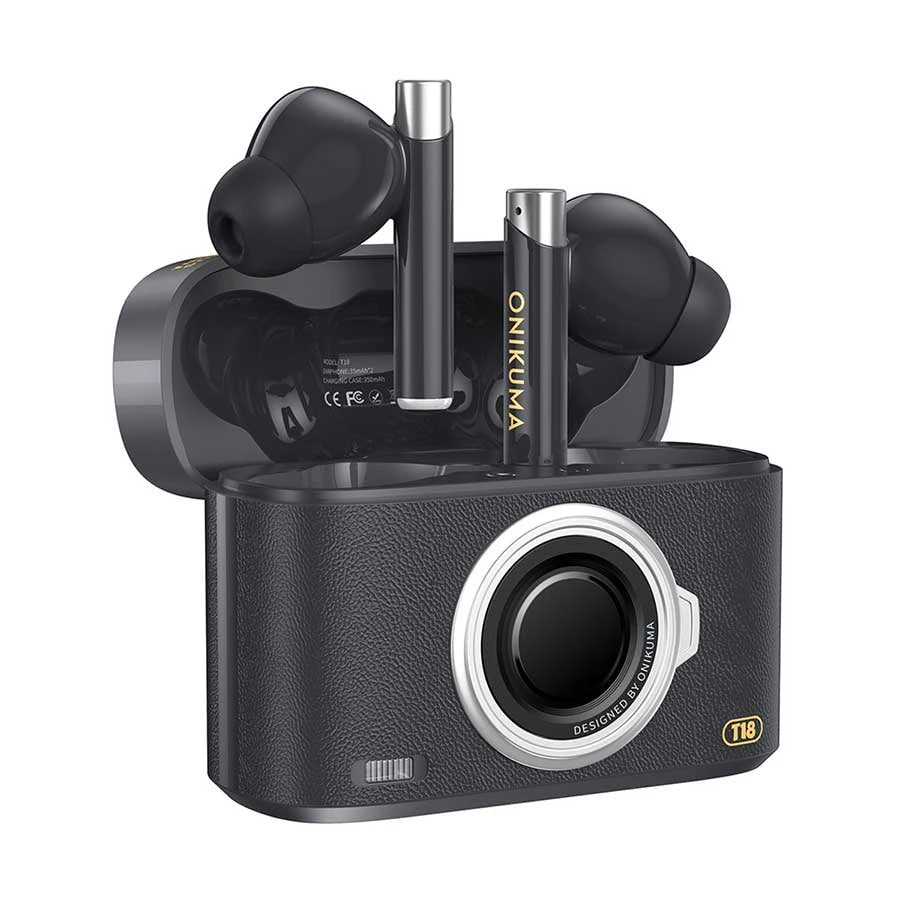 Onikuma T18 ENC 300mAh Wireless (Black) Earbuds