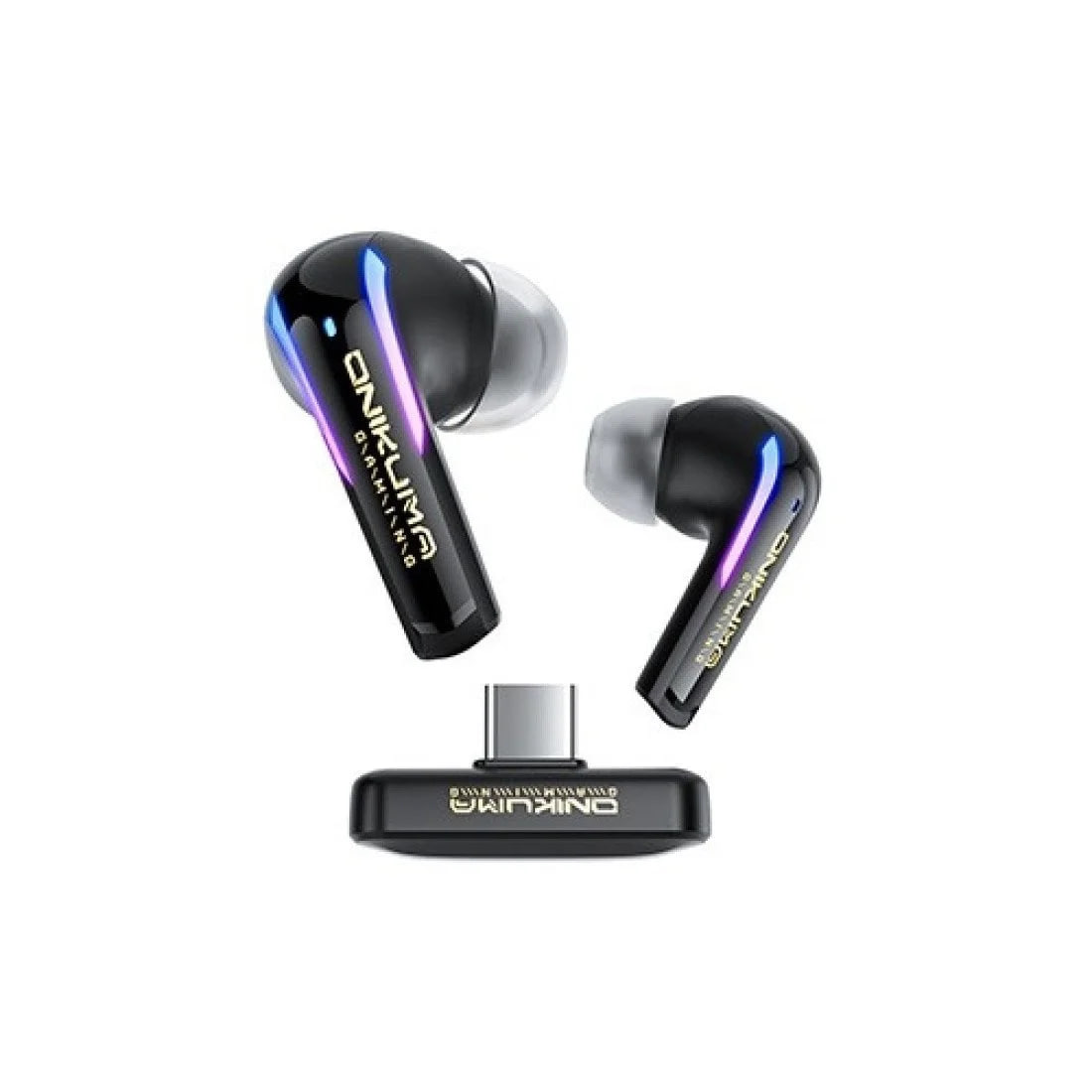 ONIKUMA T27 2.4G Wireless Gaming Earbuds with ENC Mic Black
