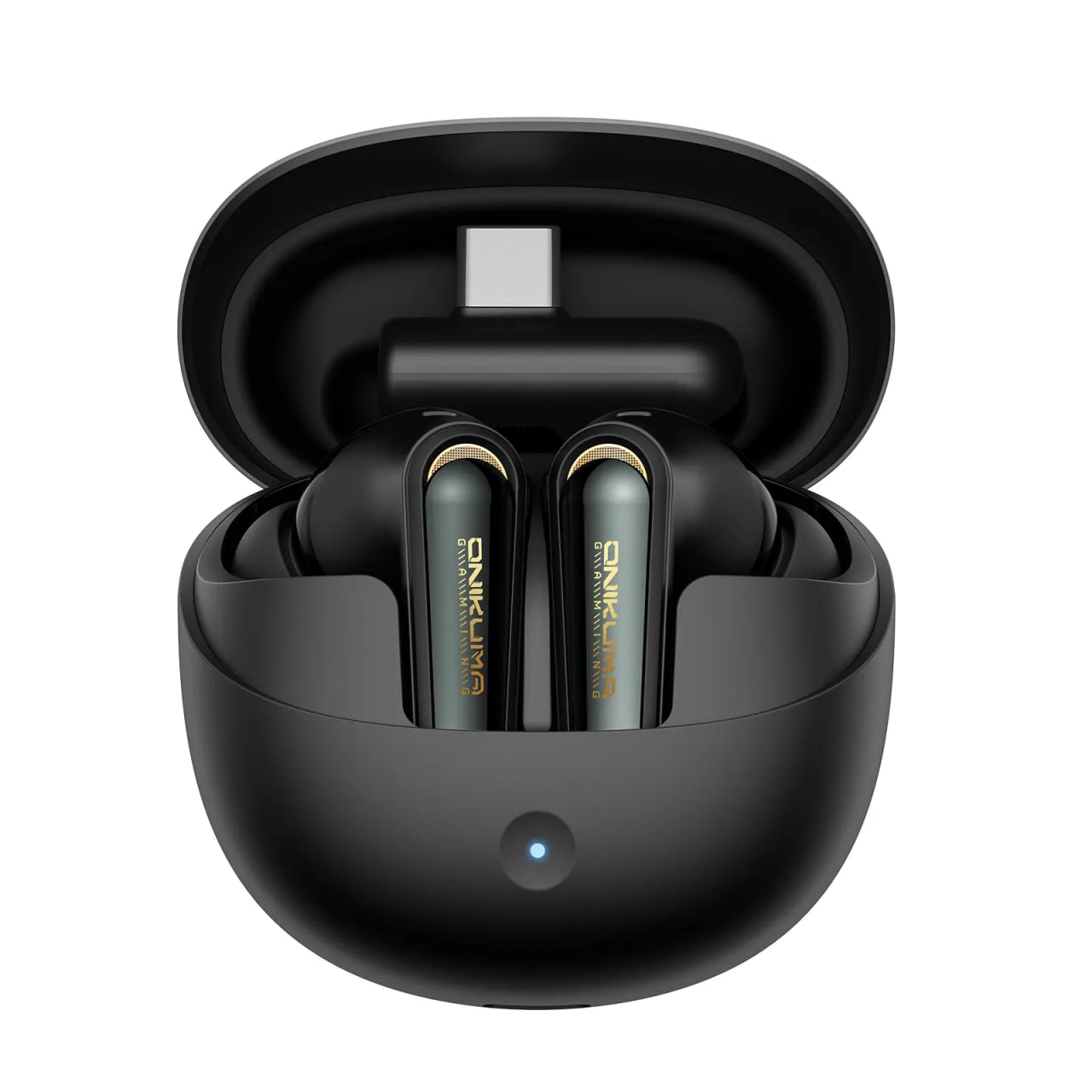 ONIKUMA TX610 Dual-Mode ANC With 30ms Wireless Ultra-Low Latency Gaming Earbuds(Black)