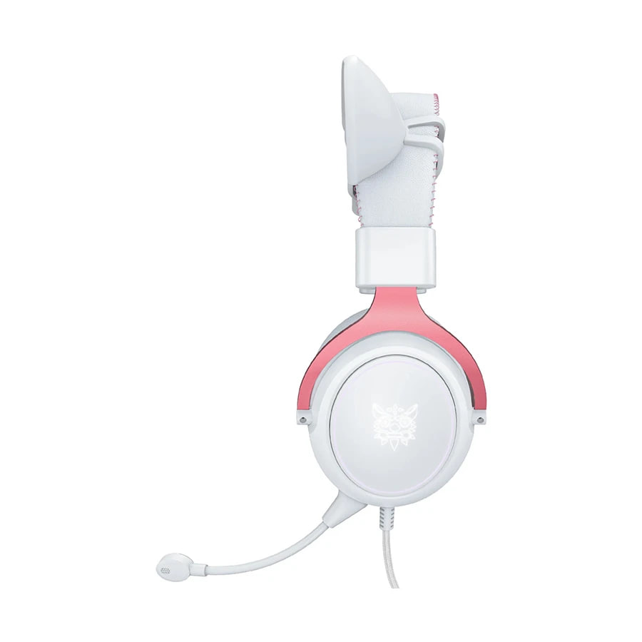 ONIKUMA X10 Pink Cat Ears Stereo Wired Noise Cancellation Gaming Headset