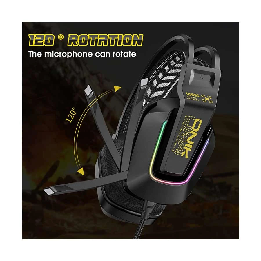 ONIKUMA X13 RGB Colorful Lighting Wired Gaming Headset
