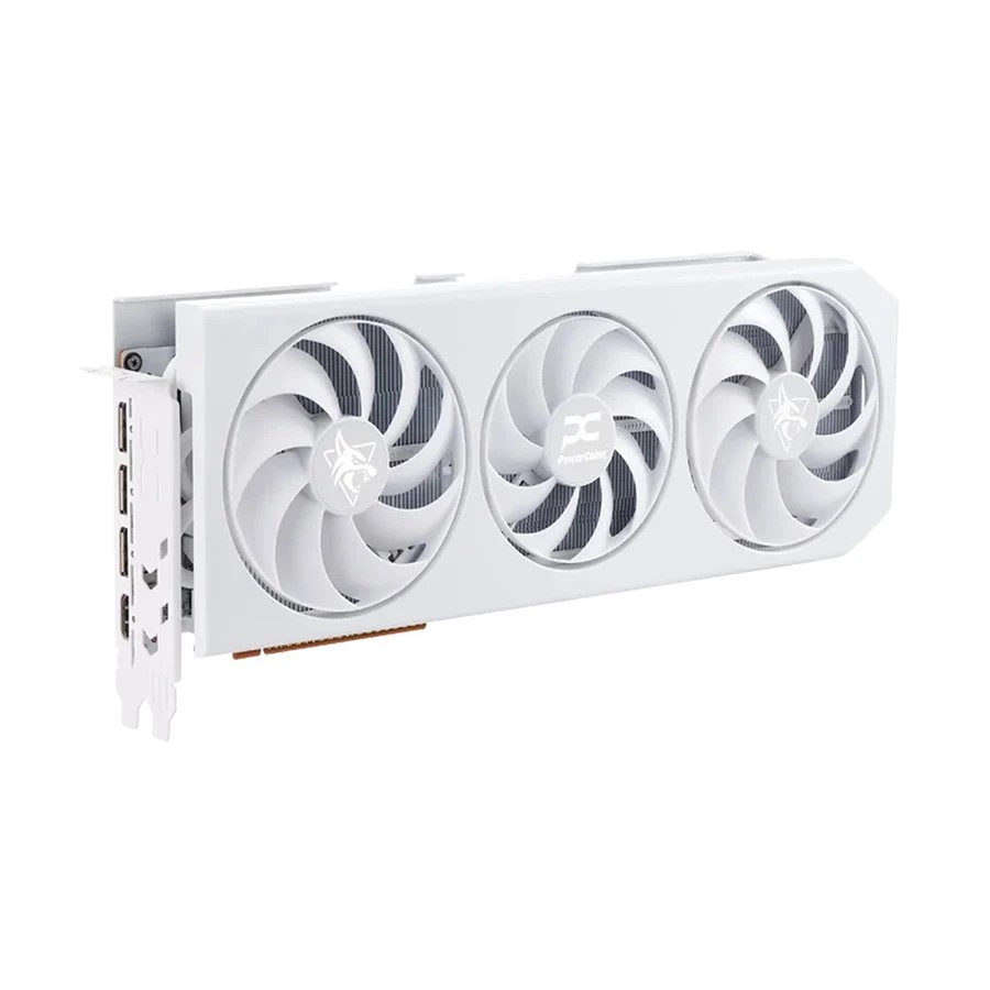 PowerColor Hellhound Spectral White AMD Radeon RX 9070 XT 16GB GDDR6 Graphics Card