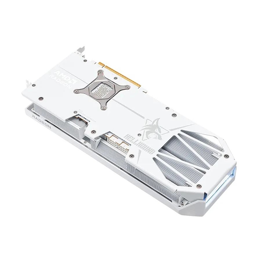 PowerColor Hellhound Spectral White AMD Radeon RX 9070 XT 16GB GDDR6 Graphics Card