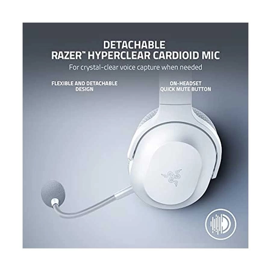 Razer Barracuda X (2022) Multi-Platform Wireless Mercury White Gaming and Mobile Headphone