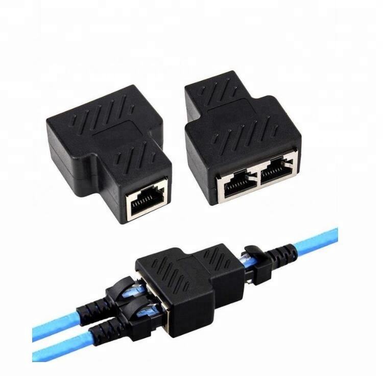 RJ45 Coupler LAN Jointer Double Port Heavy Duty Splitter Adapter