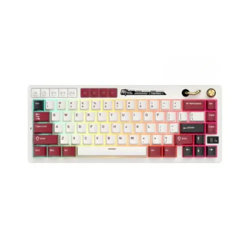 Royal Kludge M65 RGB Tri Mode Hot Swap (Beige Switch) Famicom Mechanical Gaming Keyboard