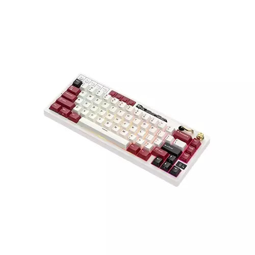 Royal Kludge M65 RGB Tri Mode Hot Swap (Beige Switch) Famicom Mechanical Gaming Keyboard