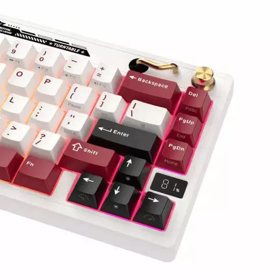 Royal Kludge M65 RGB Tri Mode Hot Swap (Beige Switch) Famicom Mechanical Gaming Keyboard