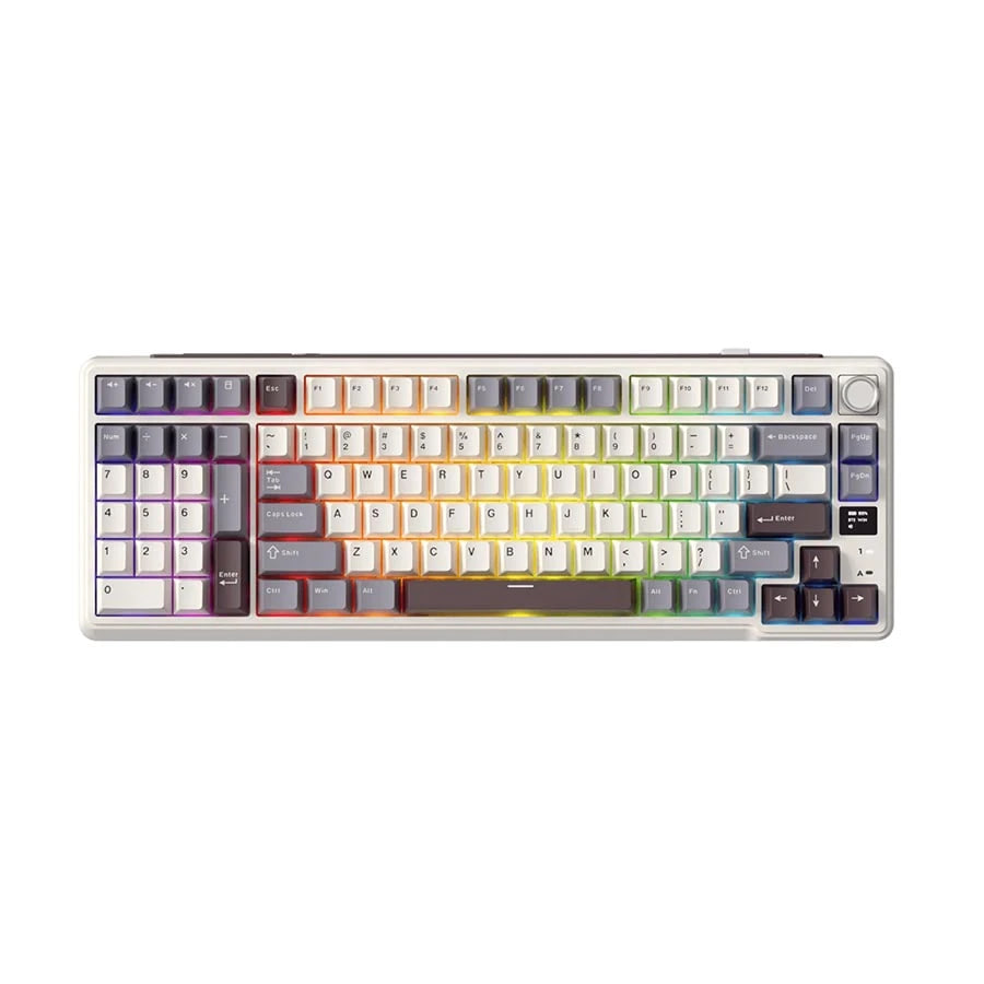 Royal Kludge RK L98 RGB Tri Mode Hot Swap (Cream Switch) Sandalwood Brown Mechanical Gaming Keyboard