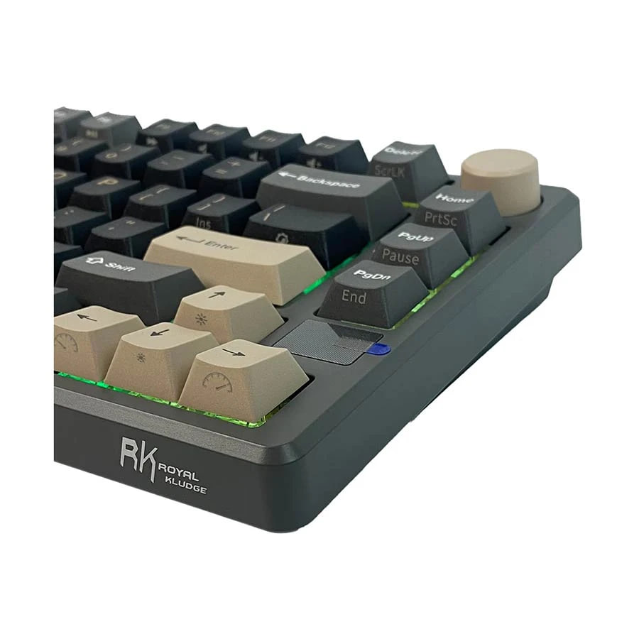 Royal Kludge RK M75 Tri Mode RGB Hot Swap (Silver Switch) Phantom Mechanical Gaming Keyboard