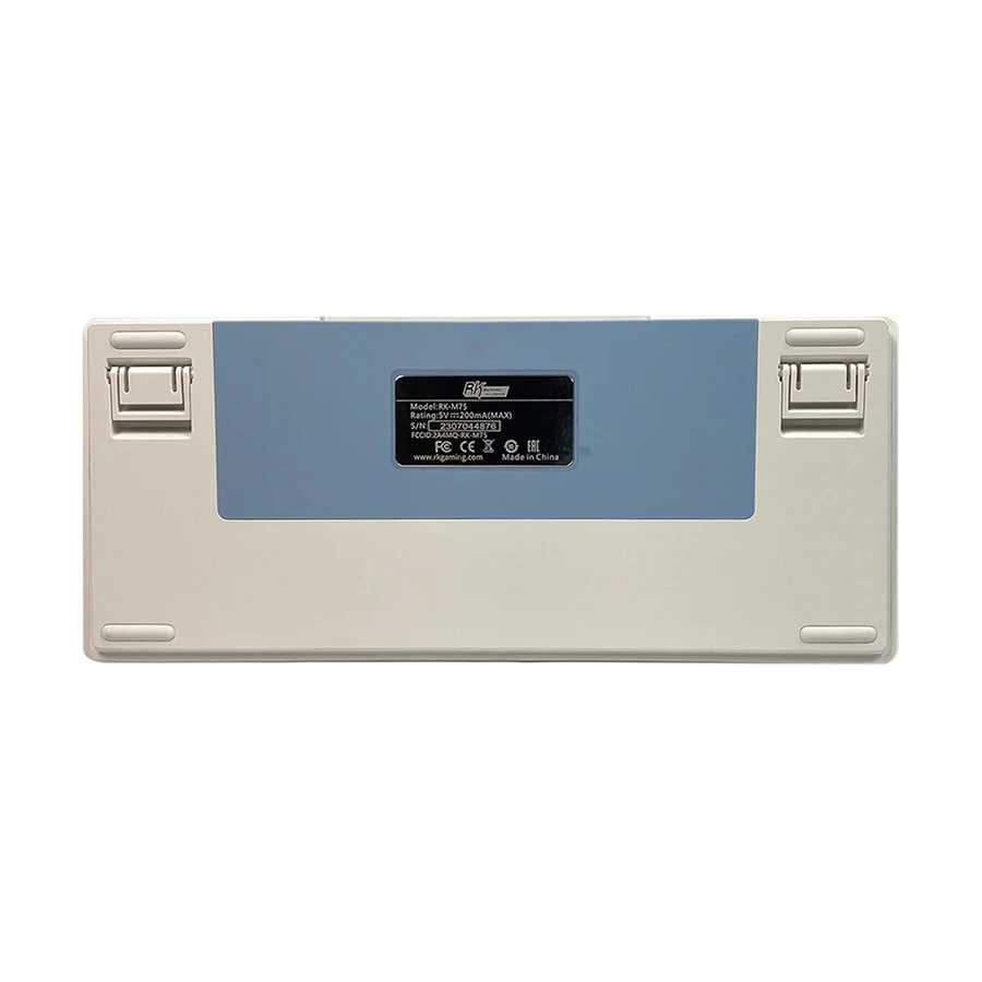 Royal Kludge RK M75 Tri Mode RGB Hot Swap (Silver Switch) Taro Milk Mechanical Gaming Keyboard