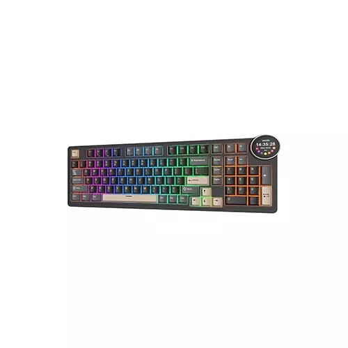 Royal Kludge RK N99 Tri-Mode RGB Hot Swap Mechanical Gaming Keyboard - Phantom (Beige Switch)