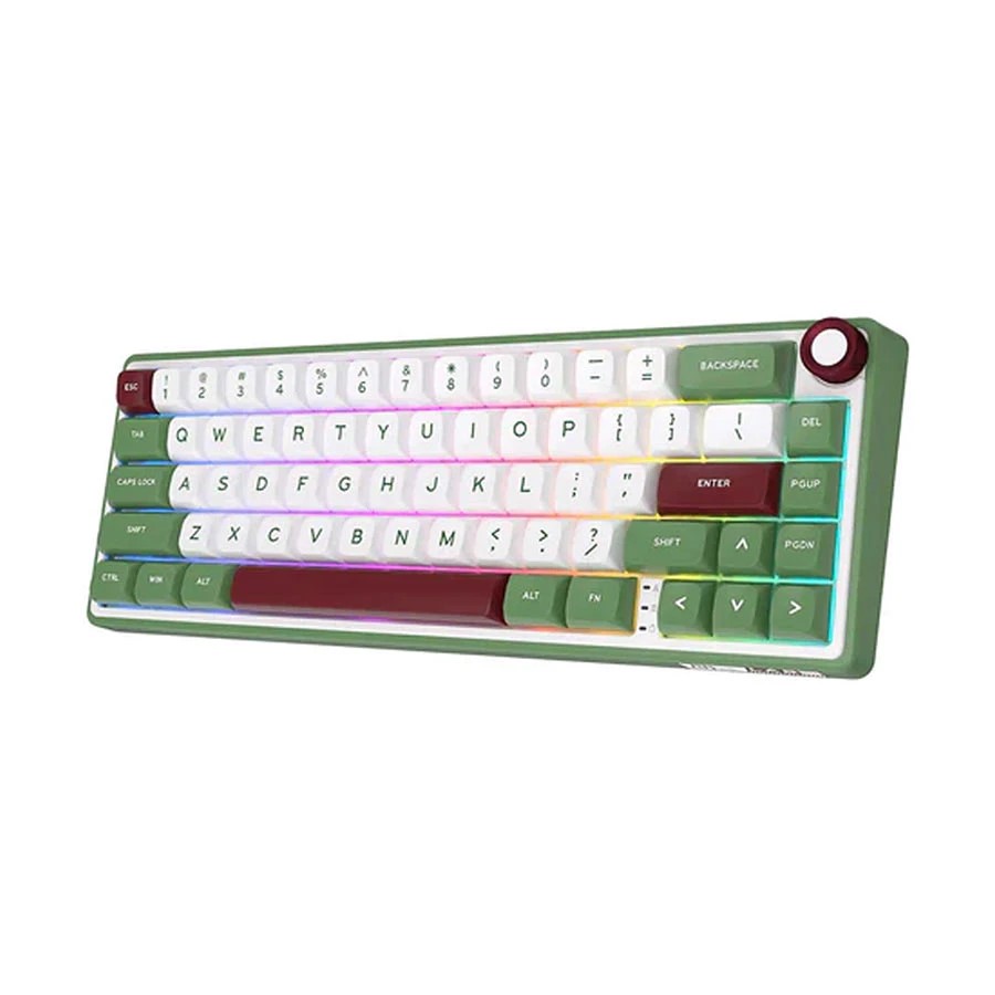Royal Kludge RK R65 Wired RGB Hot Swap (Brown Switch) Greensand Mechanical Gaming Keyboard