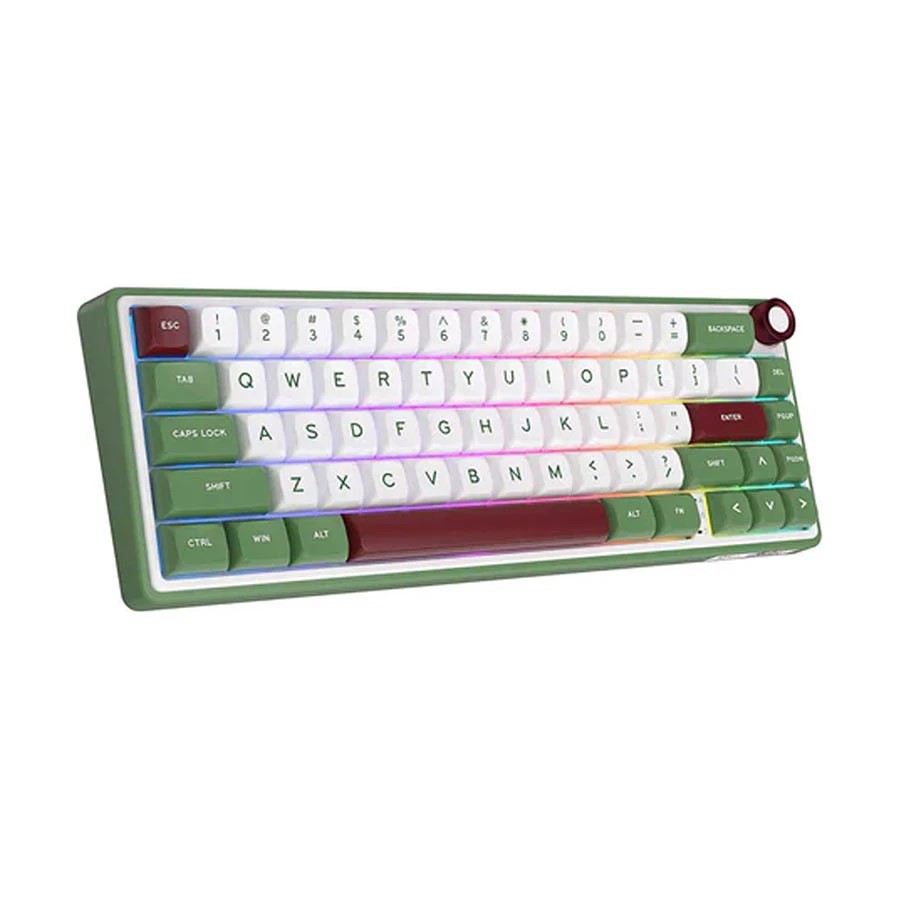 Royal Kludge RK R65 Wired RGB Hot Swap (Brown Switch) Greensand Mechanical Gaming Keyboard
