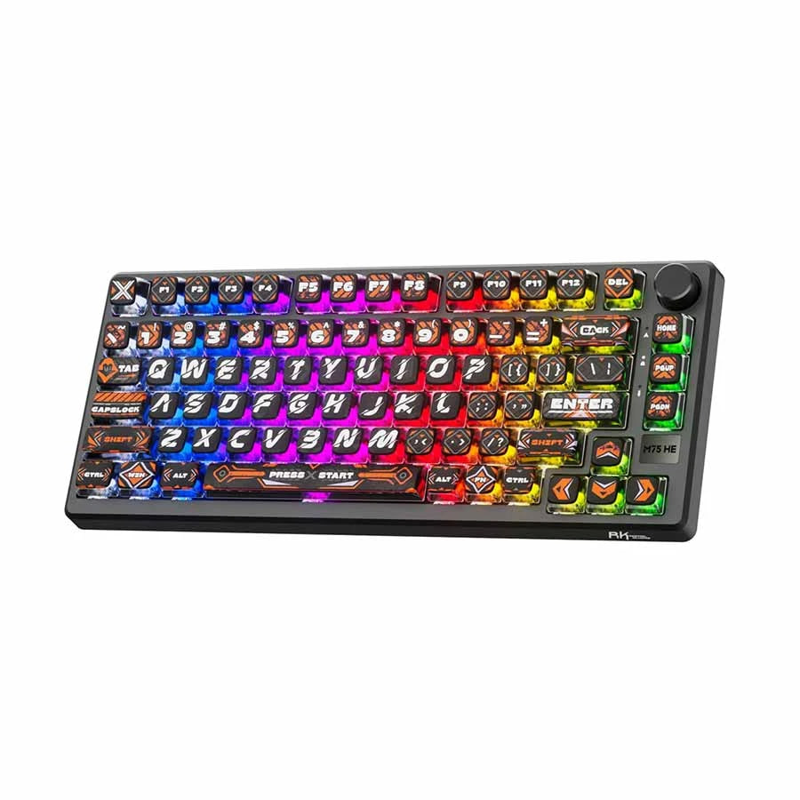 Royal Kludge RKM75 HE RGB Wired Hot Swap (Mint Switch) Hephaestus Mechanical Gaming Keyboard