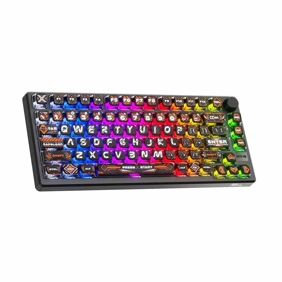 Royal Kludge RKM75 HE RGB Wired Hot Swap (Mint Switch) Hephaestus Mechanical Gaming Keyboard