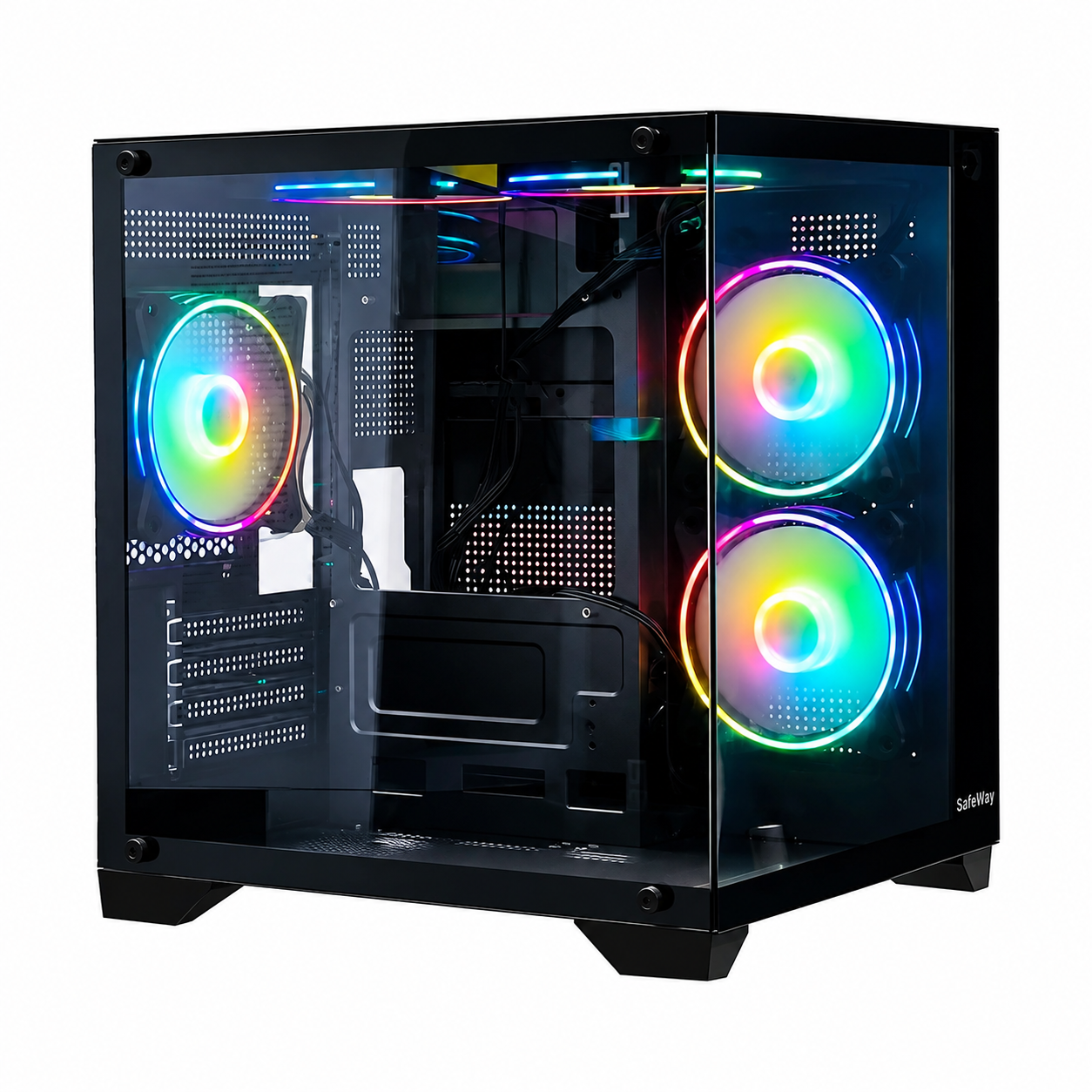 Safeway Seaview Black ARGB Mid Tower Gaming Casing