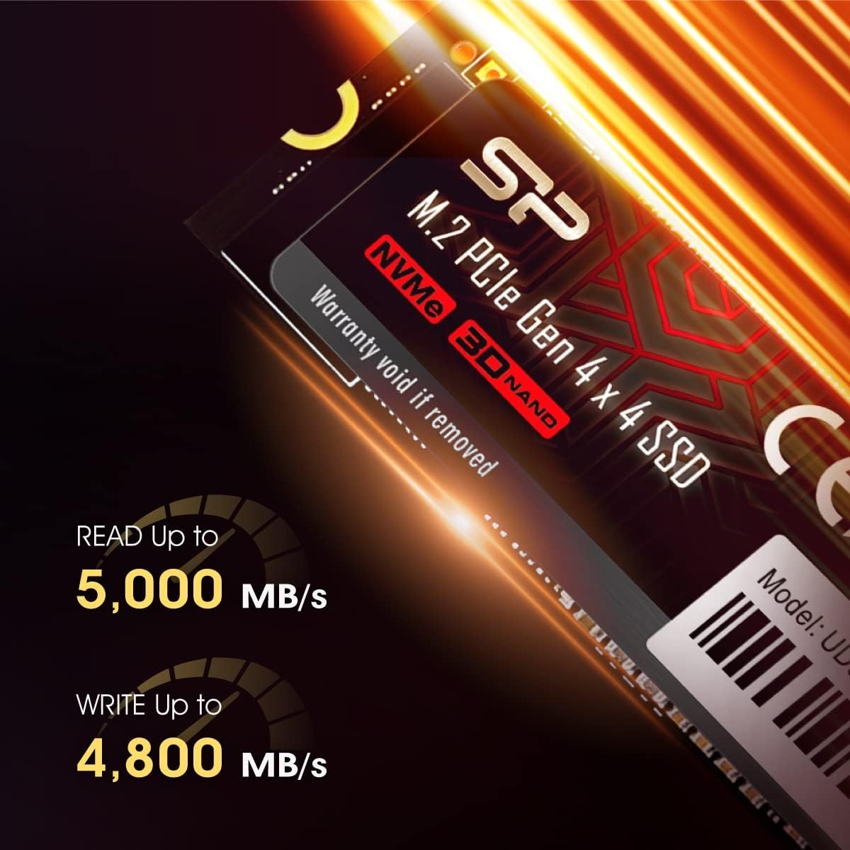 Silicon Power UD90 2280 PCIe Gen4 x4 250GB NVMe™ SSD #SP250GBP44UD9005