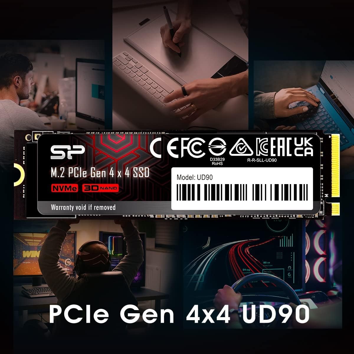 Silicon Power UD90 2280 PCIe Gen4 x4 250GB NVMe™ SSD #SP250GBP44UD9005