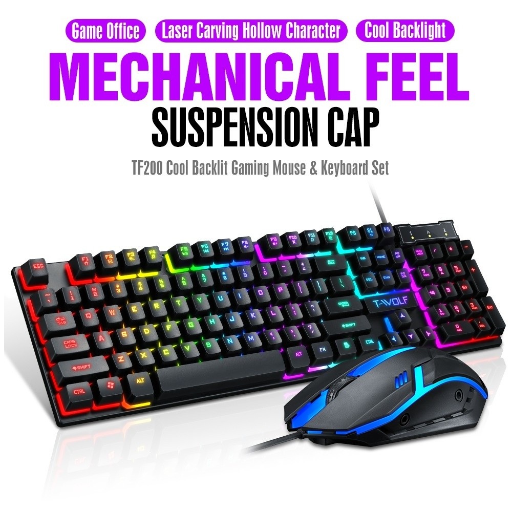 T-WOLF TF200 Gaming Keyboard Mouse Combo