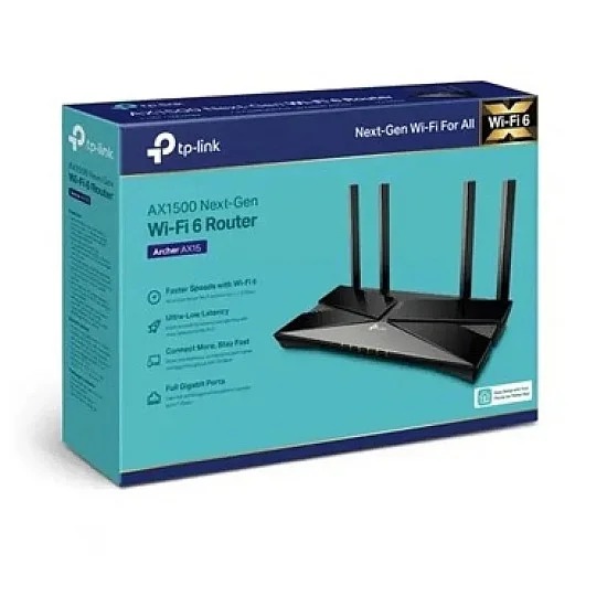 TP-Link Archer AX15 AX1500 1500Mbps Dual Band Gigabit WiFi 6 Router