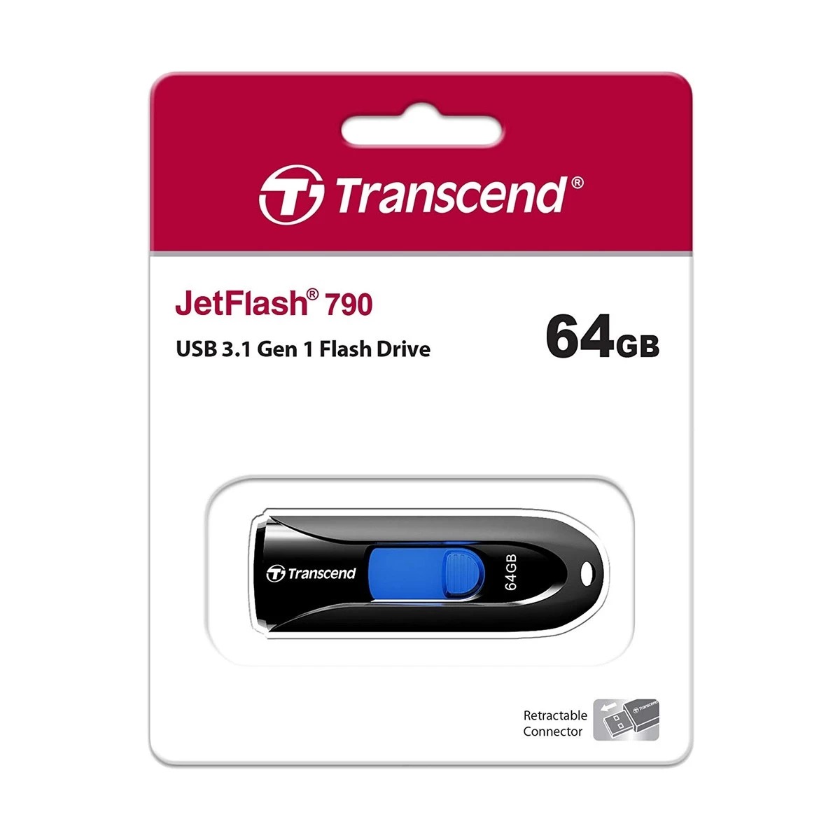 Transcend JetFlash 790 64GB USB 3.1 Gen 1 Pen Drive