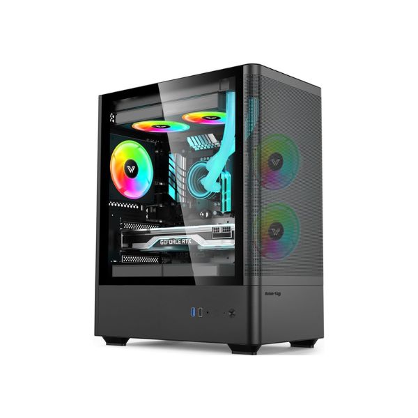 Value-Top NUBIA 21F3 Mesh Mini Tower 5x ARGB M-ATX Gaming Casing