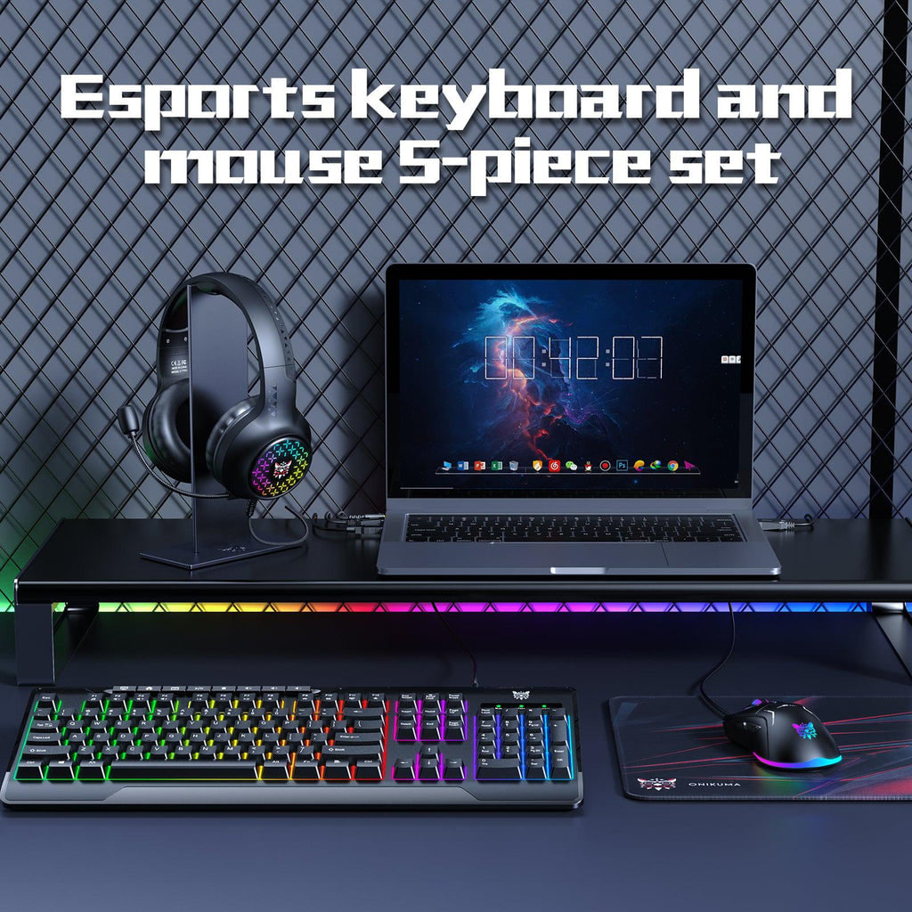 Onikuma TZ5006 5 in 1 Gaming Combo