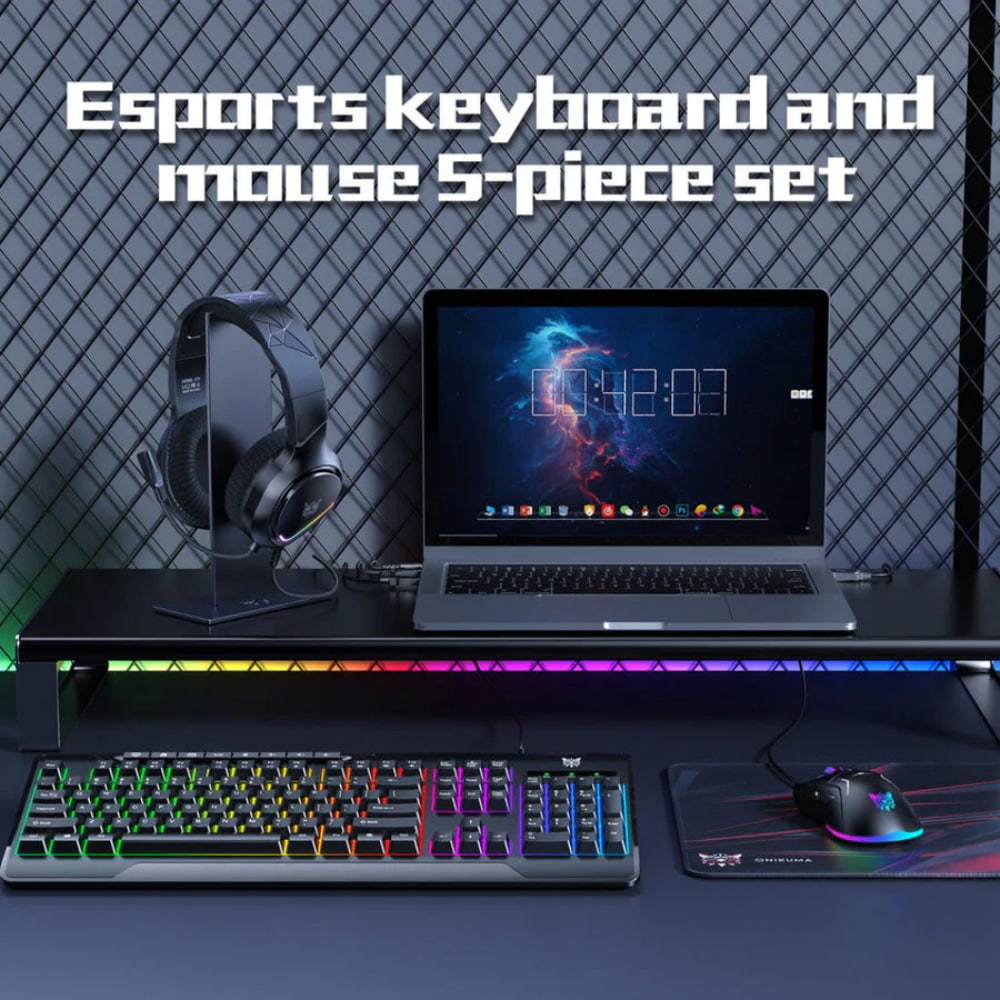 Onikuma TZ5008 5 in 1 Gaming Combo