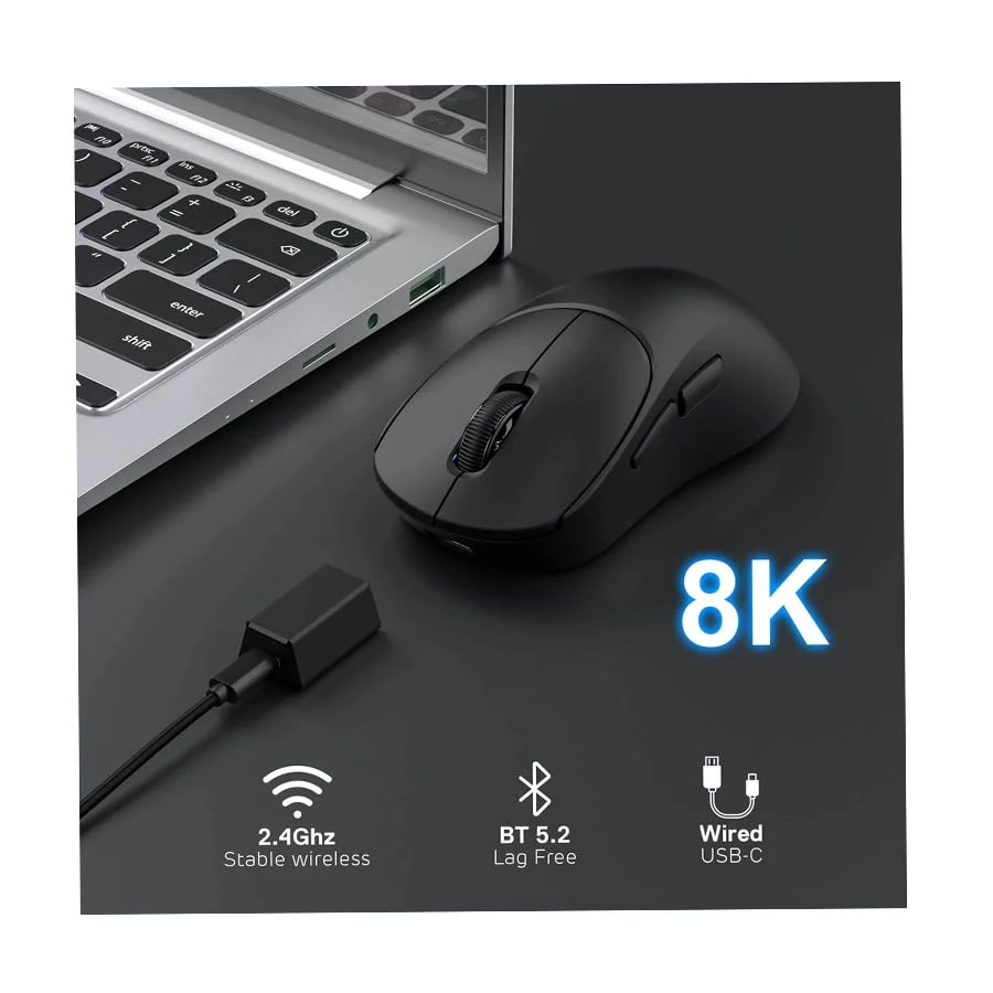 Royal Kludge RK MG5 Tri-Mode Wireless Dark Night Gaming Mouse
