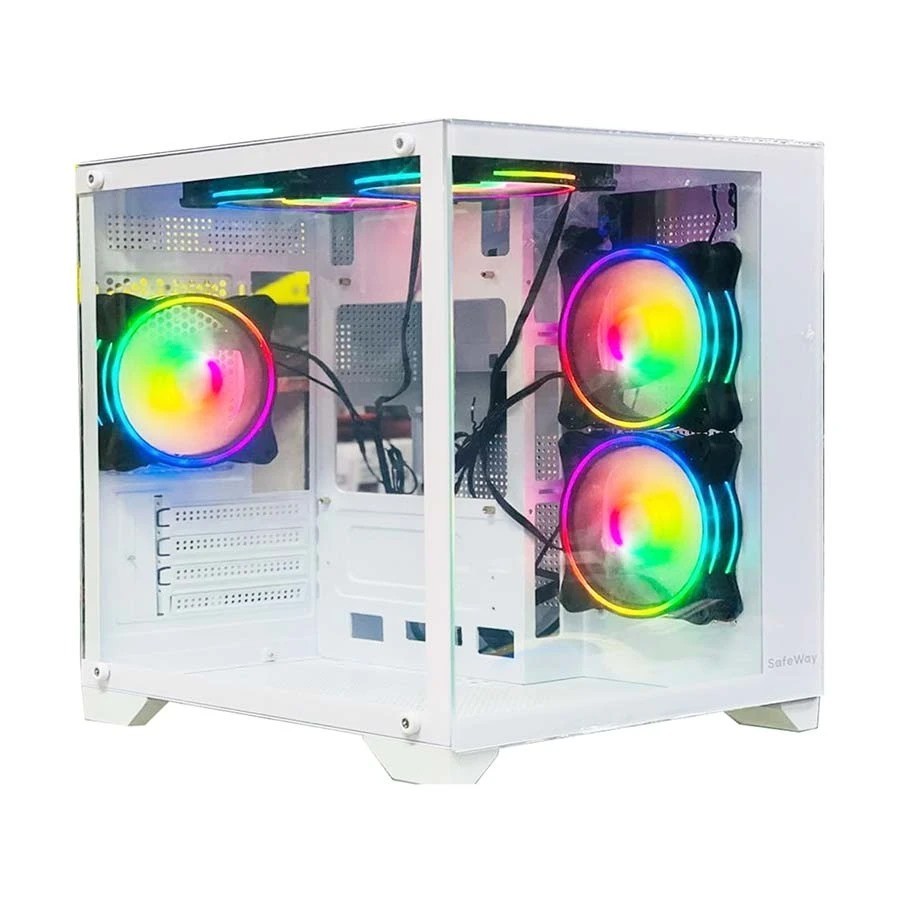 Safeway Seaview White ARGB Mid Tower Gaming Casing